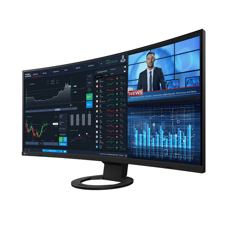 Eizo FlexScan EV3895X - BK Curved Monitor Black - ColorMall